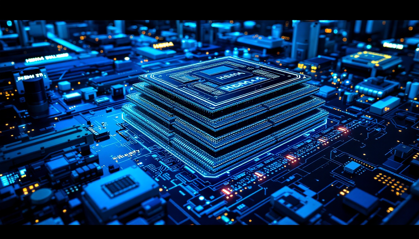 HBM4와 AI 인프라 확장으로 반도체 투자 성장과 장비 수요를 표현한 이미지