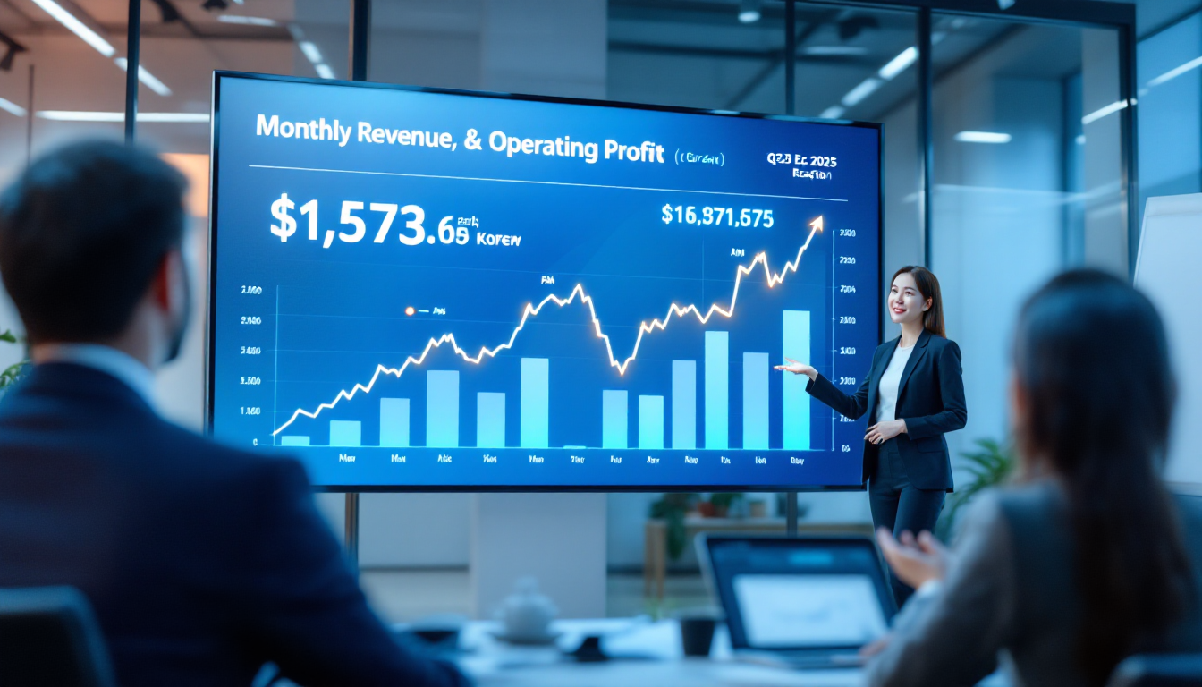 2025년 3분기 에코프로 실적 발표와 시장 반응을 나타내는 금융 프레젠테이션 이미지