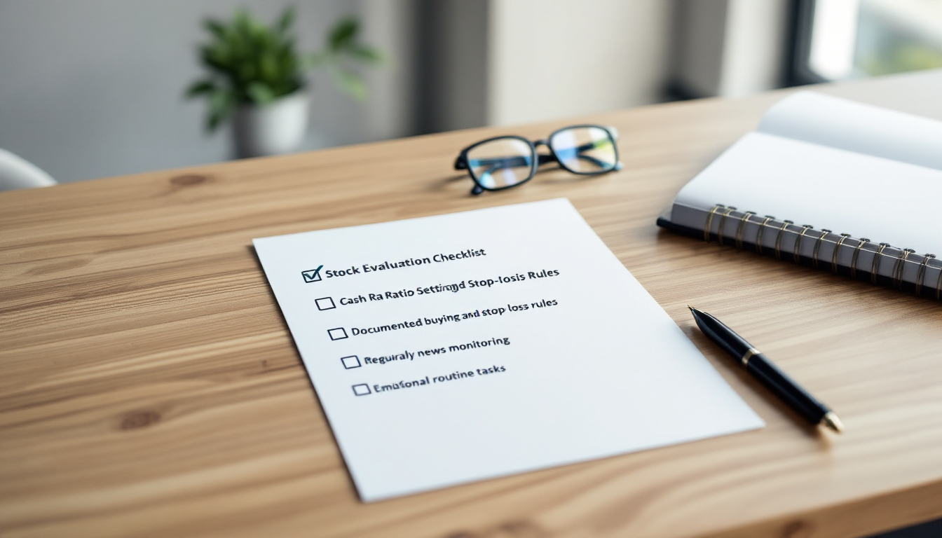 즉시 실행 체크리스트를 작성하고 점검하는 모습