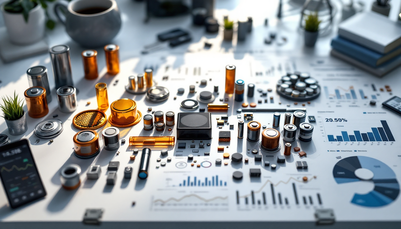 2차전지 밸류체인, 투자 포트폴리오, 지정학적 리스크와 시장 흐름을 시각화한 이미지