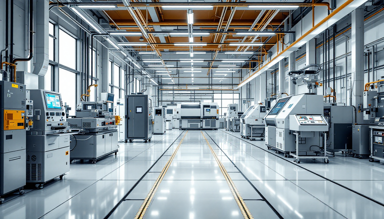 2026년 반도체 밸류체인과 소부장 기업을 시각화한 첨단 반도체 제조 클린룸 이미지