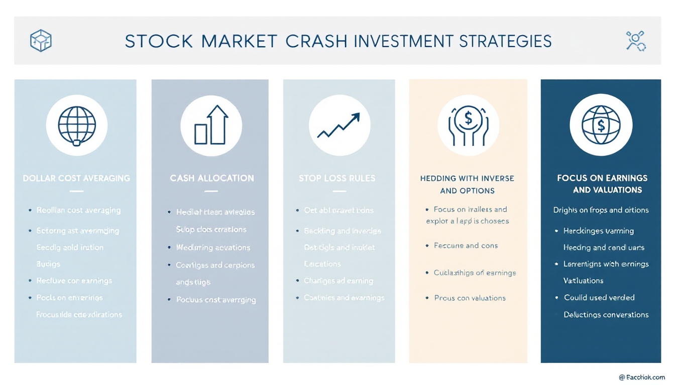주식 폭락장 필수 투자법 5가지 핵심 전략 인포그래픽